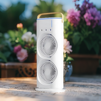 Portable Double Fan Mist Cooler