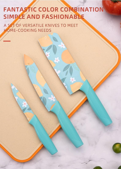 PRINTED KNIFE SET (PACK OF 3)