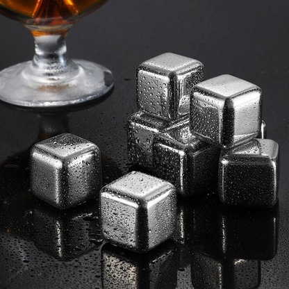 Stainless Steel Ice Cubes (6pcs set)