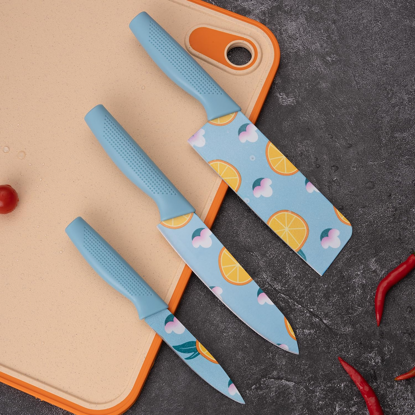 PRINTED KNIFE SET (PACK OF 3)