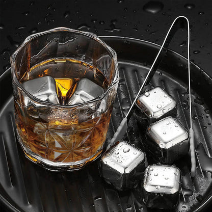 Stainless Steel Ice Cubes (6pcs set)